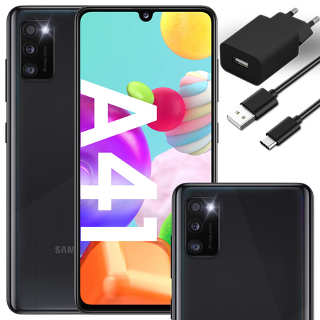 Smartfon Samsung Galaxy A41 4/64GB LTE SM-A415F/DS Czarny | Stan: Idealny