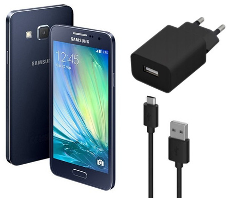 Samsung Galaxy A3 LTE | SM-A300FU | Black | Condition: Perfect