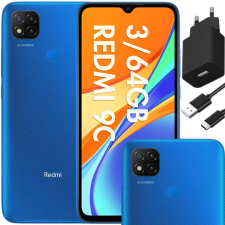 Smartfon Xiaomi Redmi 9C NFC 2/32GB Niebieski | Stan: Idealny
