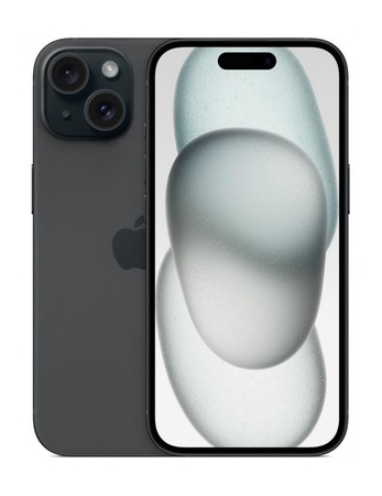 Smartfon Apple iPhone 15 256GB 5G 6,1" Dual SIM NFC iOS 17 Czarny | Nowy