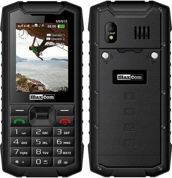 Maxcom MM916 Strong IP67 Armored Phone Dual SIM | Black | Condition: Good