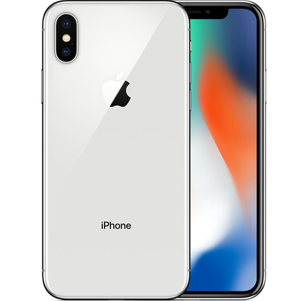 Smartfon Apple iPhone X 256GB LTE 5,8" NCF Srebrny AKCESORIA | Stan: Dobry