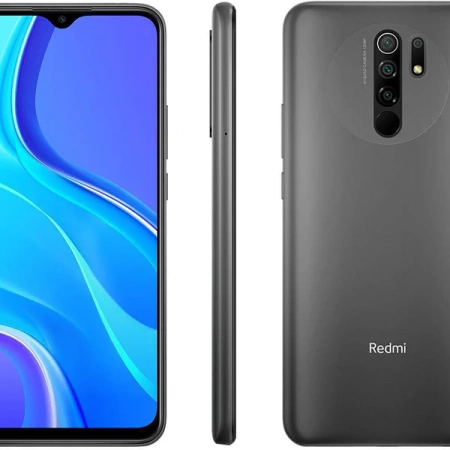 Smartfon Xiaomi Redmi 9 4/64 GB LTE 6,53" M2004J19AG Szary| Stan: Idealny