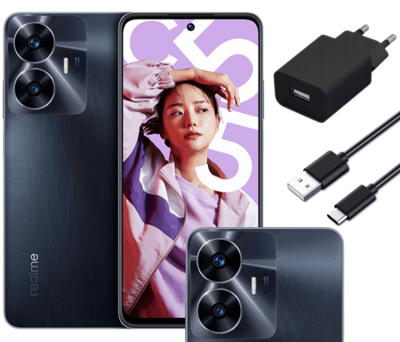 Smartfon Realme C55 RMX3710 6/128GB 6.72" 90Hz Czarny | Stan: Idealny