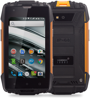 MyPhone Hammer Iron 2 Orange smartphone | Condition: Good