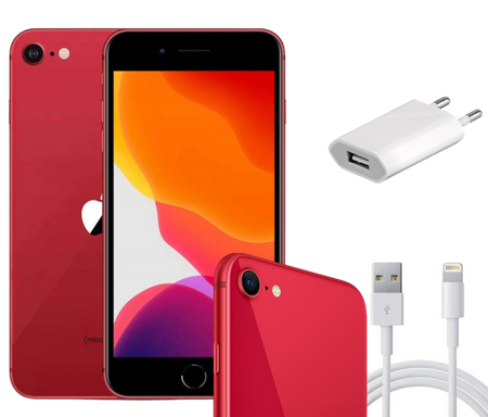 Smartfon Apple iPhone SE 2020 128GB Czerwony  | Stan: Bardzo dobry
