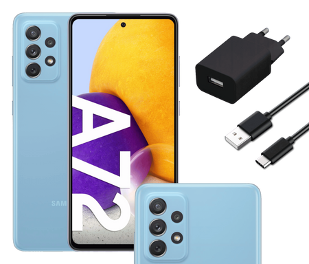 Smartfon Samsung Galaxy A72 6/128GB LTE A725F/DS Niebieski | Stan: Dobry