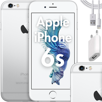 Smartfon Apple iPhone 6s 32GB LTE 4,7" Srebrny AKCESORIA | Stan: Idealny