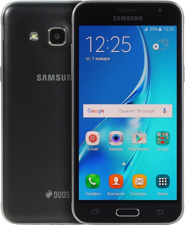 Smartfon Samsung Galaxy J3 2016 1,5/8GB 3G SM-J320H/DS Czarny | Stan: Dobry