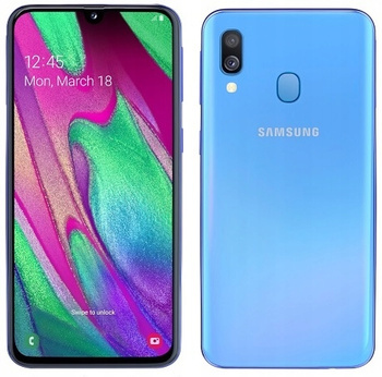 Samsung Galaxy A40 4/64GB LTE AMOLED | A405FN/DS | Niebieski | Stan: Dobry