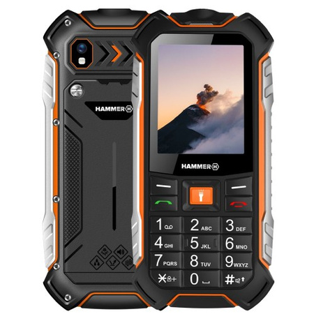 Telefon komórkowy myPhone Hammer Boost LTE Pomarańczowy| Stan: Bardzo Dobry