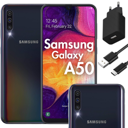Samsung Galaxy A50 SM-A505F/DS LTE Smartphone Black | Condition: Good