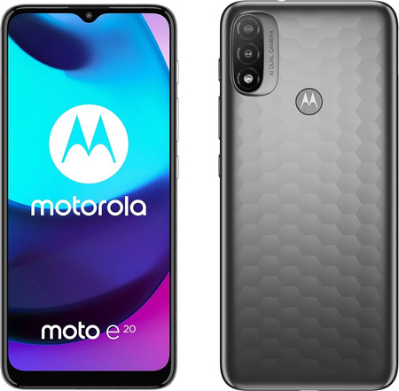 Smartfon Motorola Moto E20 2/32GB 6.5" XT2155-3 Szary | Stan: Dostateczny