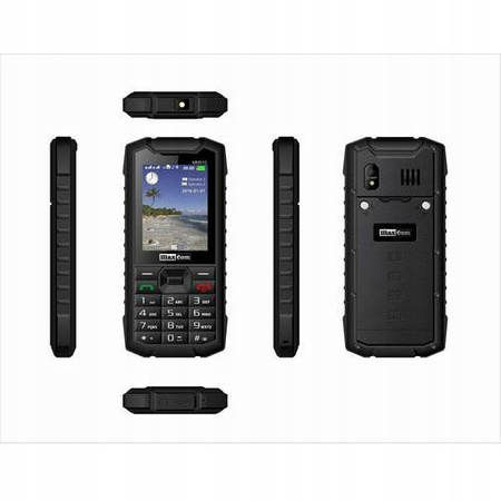 Maxcom MM916 Strong IP67 Armored Phone Dual SIM | Black | Condition: Perfect
