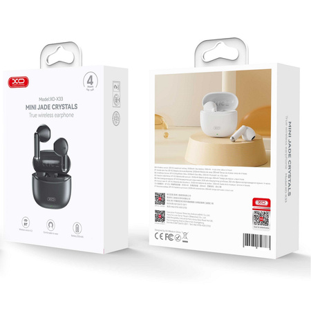 SŁUCHAWKI bezprzewodowe douszne Bluetooth 5.3 czarne X33 | Sportowe