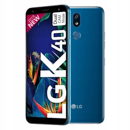 Smartfon LG K40 2/32GB LTE Dual Sim X420EMW Niebieski | Stan: Idealny