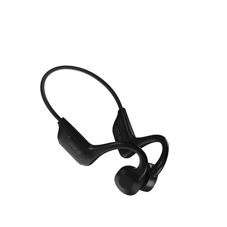 Słuchawki bezprzewodowe z przewodnictwem kostnym Bluetooth na szyję czarne