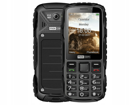 Maxcom Strong MM920 Dual SIM IP68 Armored Phone | Black | Condition: Perfect