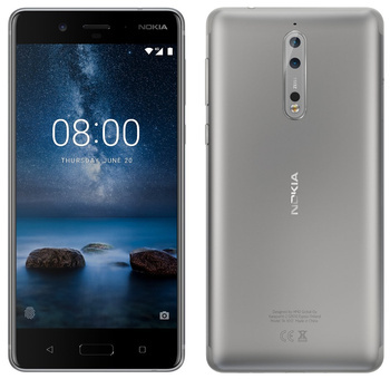 Nokia 8 (TA-1004) Dual Sim Srebrna | PRZD