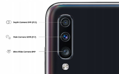 Samsung Galaxy A70 6/128GB LTE | SM-A705FN/DS | Czarny | Stan: Bardzo dobry