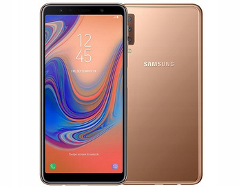 Smartfon Samsung Galaxy A7 2018 4/64GB 6" SM-A750FN/DS Złoty | Stan: Dobry