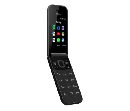 Nokia 2720 Flip Dual SIM Mobile Phone Black | New