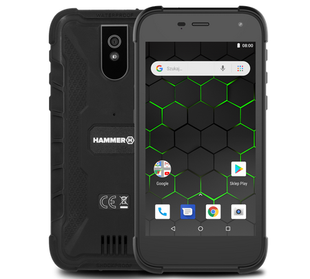 myPhone Hammer Active 2 LTE 2/16GB | Czarny | Stan: Bardzo dobry