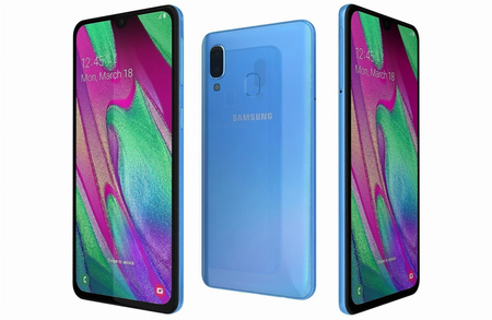 Samsung Galaxy A40 4/64GB LTE AMOLED | A405FN/DS | Niebieski | Stan: Dobry