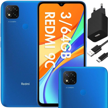 Smartfon Xiaomi Redmi 9C NFC 2/32GB Niebieski | Stan: Idealny