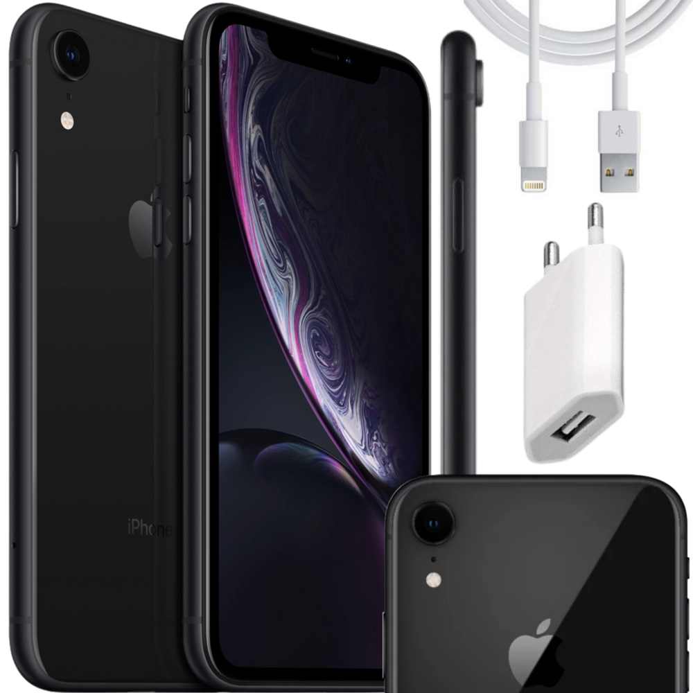 Apple iPhone XR ブラック 64GB iPhone XR 64GB Black MH6M3ET/A kaina tik 589 €