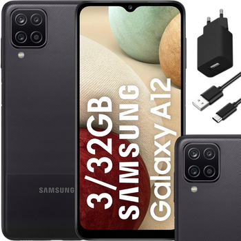 Samsung Galaxy A12 3/32GB LTE A127F/DS Smartphone Black | Condition: Good