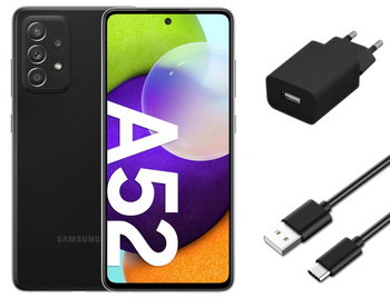 Samsung Galaxy A52 6/128GB 90Hz LTE | SM-A525F/DS | Czarny | Stan: Dobry