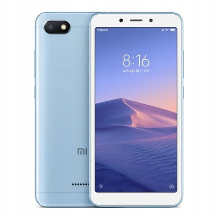 Smartfon Xiaomi Redmi 6A 2/16 GB LTE Dual SIM Niebieski | Stan: Idealny