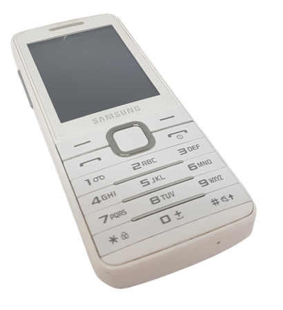 Samsung S5611 Utopia White cell phone | FOR SENIOR | Condition: Good