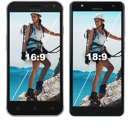 Smartfon myPhone Pocket 18x9 Dual Sim 5.0" Czarny | Stan: Dobry