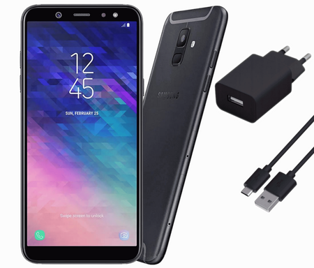 Smartfon Samsung Galaxy A6 2018 3/32GB LTE A600F Czarny | Stan: Idealny