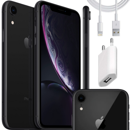 Smartfon Apple iPhone XR 64GB Czarny | AKCESORIA | Stan: Idealny