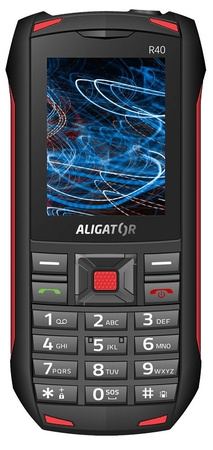 Telefon komórkowy Aligator R40 | czarno - czerwony | Stan: Dobry