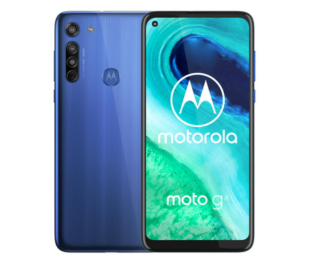 Motorola Moto G8 4/64GB | XT2045-2 | Niebieski | Stan: Bardzo dobry