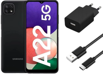 Samsung Galaxy A22 5G 4/64GB NFC | SM-A226B/DSN| Czarny  | Stan: Idealny