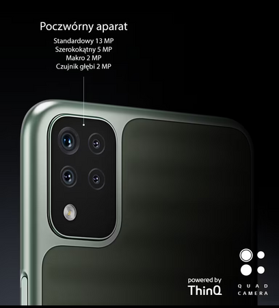 LG K42 3/64GB 6.6" | K420EMW | Szary | Stan: Bardzo dobry