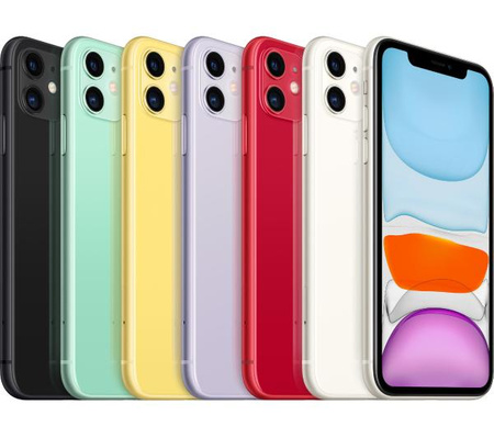 Smartfon Apple iPhone 11 64GB LTE 6,1" Biały AKCESORIA | Stan: Idealny