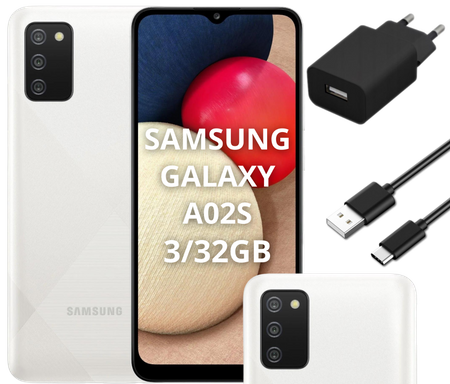 Samsung Galaxy A02s 3/32GB LTE DS | A025G/DSN | Biały | Stan: Bardzo dobry
