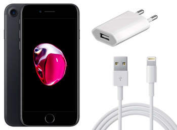 Smartfon Apple iPhone 7 128 GB Czarny  | Stan: Bardzo dobry