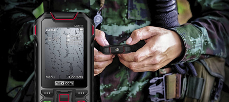 Pancerny telefon komórkowy Maxcom MM917 Strong Czarny | Stan: Bardzo dobry