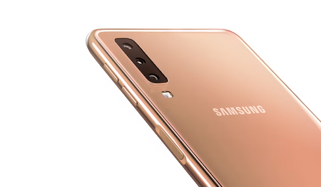 Samsung Galaxy A7 4/64GB | SM-A750FN/DS | Złoty | Stan: Dostateczny