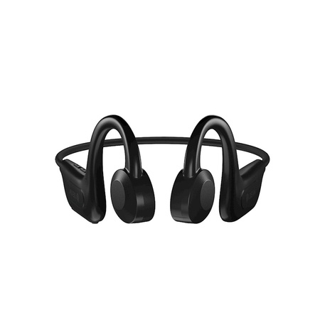 Słuchawki bezprzewodowe z przewodnictwem kostnym Bluetooth na szyję czarne