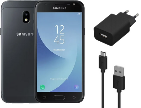 Samsung Galaxy J3 2017 2/16GB LTE | J330F/DS | Czarny | Stan: Idealny