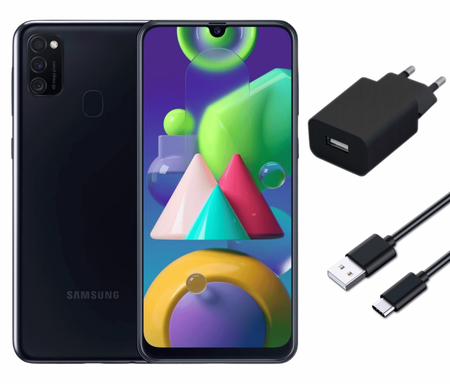 Samsung Galaxy M21 4/64GB LTE | M215F/DSN | Czarny | Stan: Bardzo dobry