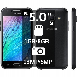 Samsung Galaxy J5 2/8GB 4G LTE | SM-J500FN | Black | Condition: Fair